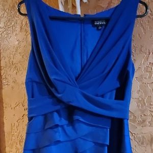 Blue sleeveless dress